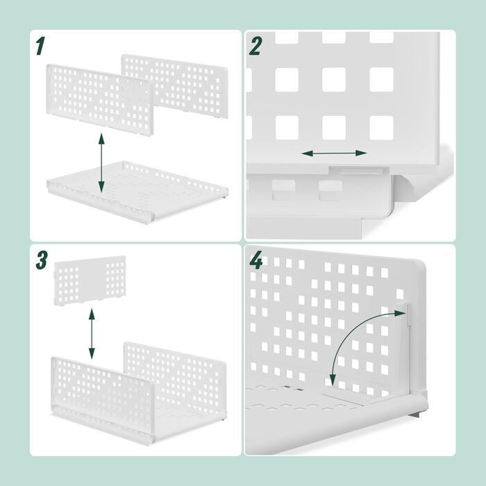 Органайзери для шафи Relaxdays (набір 3 шт.)