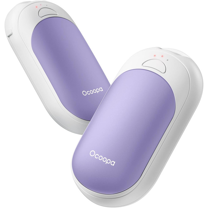 Електричні грілки для рук OCOOPA 2 шт. з магнітною фіксацією, 5000mAh, 3 режими нагріву, компактні, для рукавичок, зими, подарунок