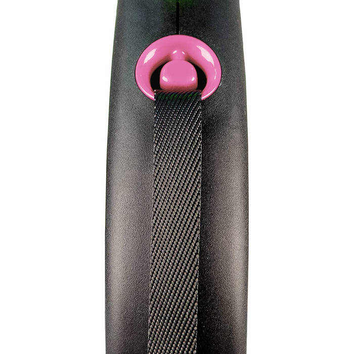 Гнучкий роликовий повідець дизайн-Чорний / Рожевий - L, багатошаровий, маленький, 4000498034118 л (1 упаковка)