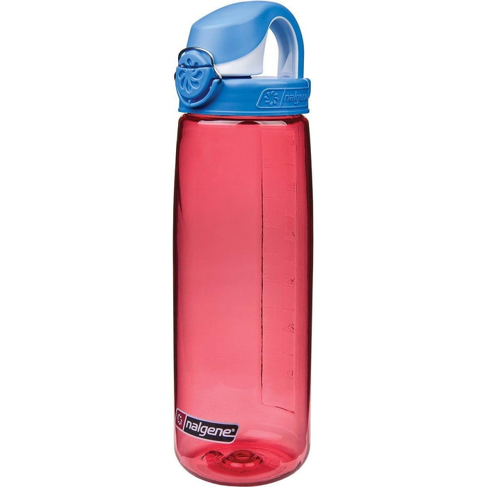 Питна і пластикова пляшка Nalgene Everyday OTF (0,7 л, Червона / синьо-біла кришка)