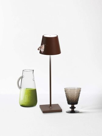 Zafferano Poldina Pro: Бездротова LED-лампа на стіл з торшером, сенсорне керування, для дому та саду, 2200-3000K, 38 см