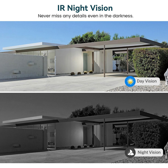 Відеодзвінок бездротовий 1080P з AI-розпізнаванням, нічне бачення, 2-сторонній аудіо, на батарейках, хмарне сховище, Wi-Fi 2.4 ГГц, для внутрішнього та зовнішнього використання (чорний)