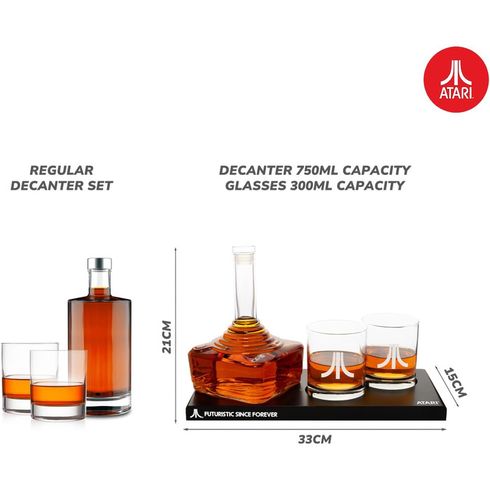 Набір для віскі Stormtrooper: декантер 750 мл та 2 келихи 300 мл, для віскі, бурбону, скотчу та джину, Thumbs Up! (Atari)