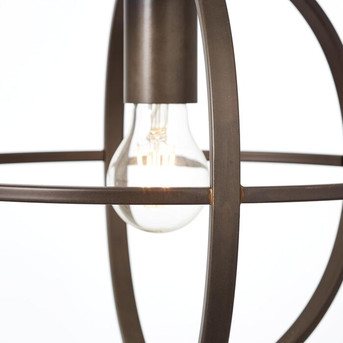 Підвісний світильник Lightbox shortenable - підвісний світильник в індустріальному стилі - 3 x E27, макс. 40 Вт - виготовлений з металу - з чорної сталі