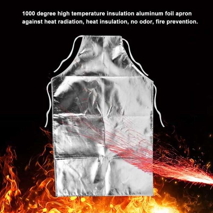 Термостійкий фартух YUMILI до 1000°С з алюмінієвої фольги