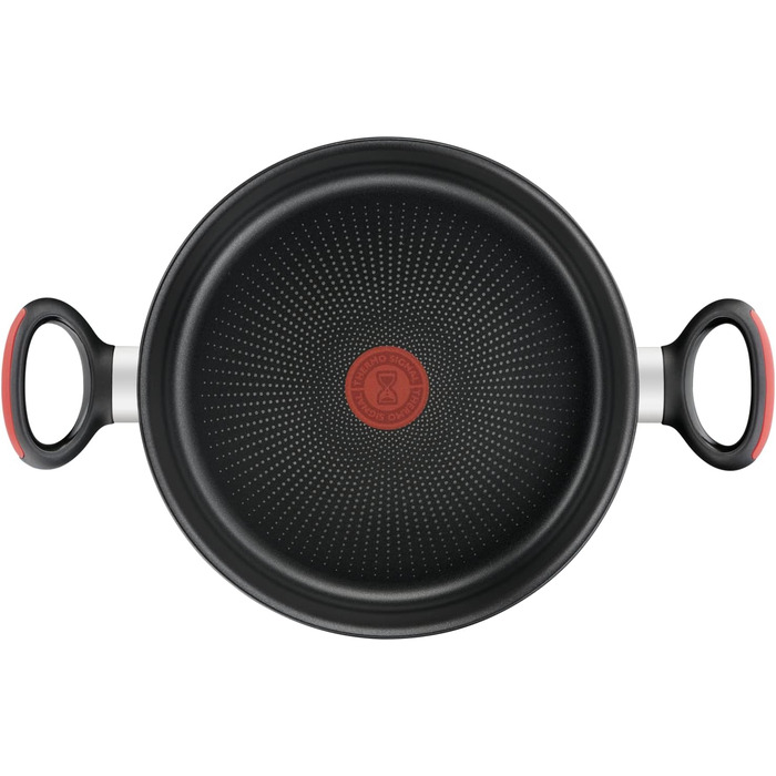 Каструля Lagostina Linea Rossa, індукційна, з двома ручками, Ø 24 см, алюміній, з кришкою, для плити та духовки, чорна