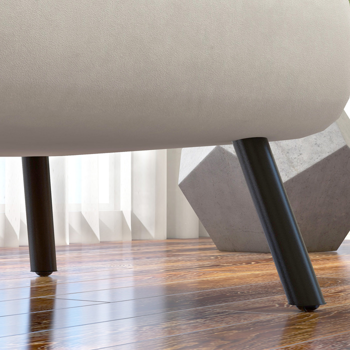 Крісло-релакс у скандинавському стилі, крісло для відпочинку, крісло для читання. В комплекті подушка з ґудзиковою обтяжкою, кремово-білого кольору.