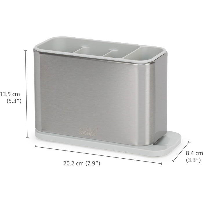 Стильний органайзер для столових приборів Joseph Joseph Surface, нержавіюча сталь, сірий