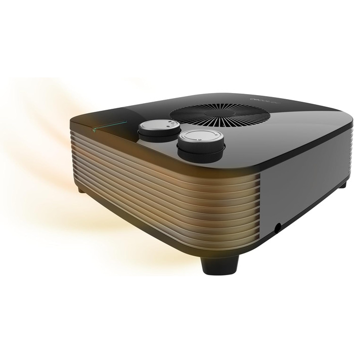 Електричний обігрівач Cecotec ReadyWarm Force, 2000W, чорний. Регульований термостат, 2 режими потужності, 3 режими роботи, зона покриття до 20м²