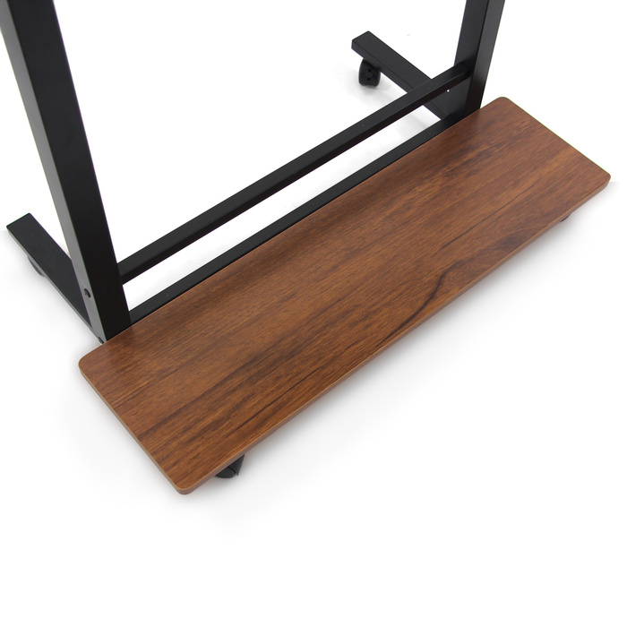 Робочий стіл / Комп'ютерний стіл СТАНЦІЯ II 50 x 80 см чорний / горіх hjh OFFICE