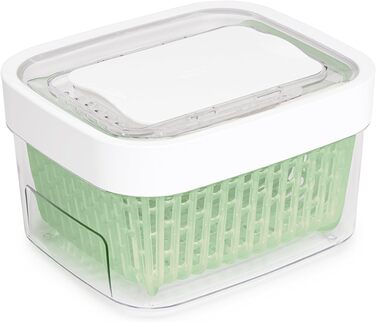 OXO Good Grips Greensaver Контейнер для зберігання продуктів, 4.7 л (1.5 л), з кришкою та вентиляцією