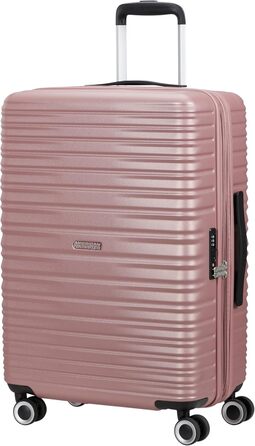 Набір валіз American Tourister Aerotech (3 шт.) - ручна поклажа, середній, великий, розширюваний, з TSA-замком, блакитний/рожевий (металік)