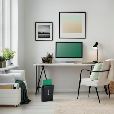 Електричний шредер для документів Hama, професійний, для дому та офісу, 6 листів, безпека 2 (DSGVO), 8 л, безпосередній завантаження