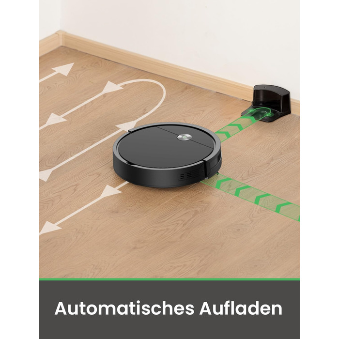 Робот-пилосос Vexilar W6 без функції миття, потужність 2800Pa, час роботи 140 хв, керування через додаток, голосове керування, безщітковий двигун, для шерсті тварин, килимів, твердих підлог