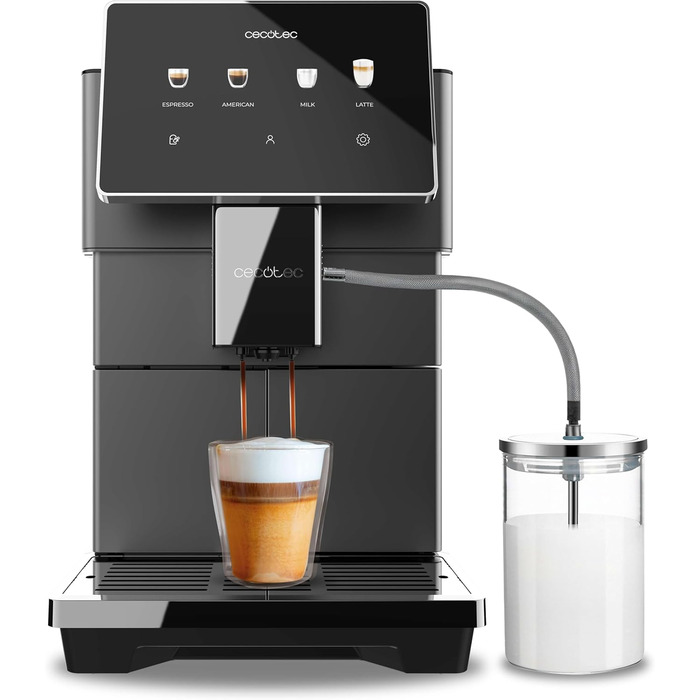 Кавомашина автоматична Cecotec Cremmaet Tempo 1450W з TFT-екраном та системою Thermoblock