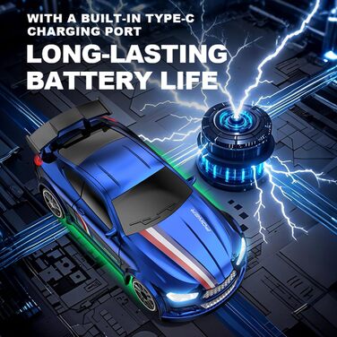 RC Дрифт-кар Umikk Mini Pro 1:64, 4WD, радіокерування, подарунок для дорослих (Стиль 4)