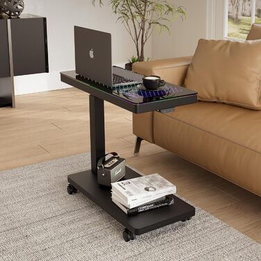 Підставка для комп'ютера EUREKA ERGONOMIC з регулюванням висоти, ATX корпус, тримач CPU, органайзер під стіл, з LED підсвіткою