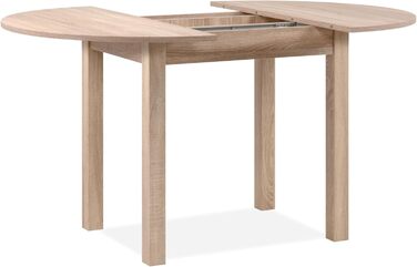 Столовий стіл Esszimmertisch Crawley III Sonoma-Eiche: круглий, 100 см, дуб/Сонома
