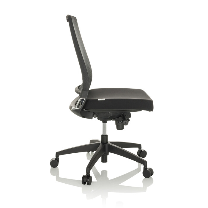 Офісне крісло / Крісло на коліщатках PORTO ECO I з тканинним сидінням / сітчатою спинкою, чорне hjh OFFICE