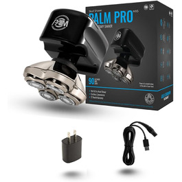 Електричний гоління для обличчя та голови Skull Shaver Palm Pro MX5 - бездротовий, акумуляторний, для мокрого та сухого гоління, чоловічий, USB-зарядка, Grooming Set, леза Carver 4 Pro, LCD-дисплей