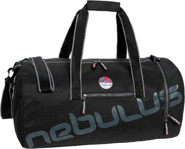 Сумка Nebulus унісекс КЕНТ, велика Дорожня сумка, дуже містка Дорожня сумка чорно-сірий універсальний розмір