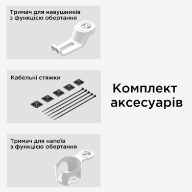 Стіл з електрорегулюванням висоти Anda Seat Xtreme Pro 1400x750 White