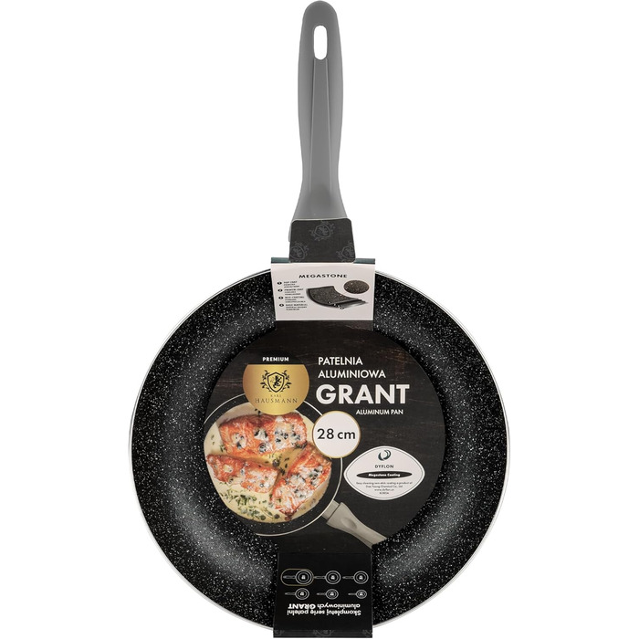 Сковорода Karl Hausmann Induktion Ø20 см з антипригарним покриттям з граніту. Підходить для всіх типів плит, включаючи газові. Без PTFE та PFOA.