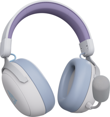 Бездротова ігрова гарнітура Ajazz AHM08 MAX Purple White Blue (AHM08-MAX-PWB)