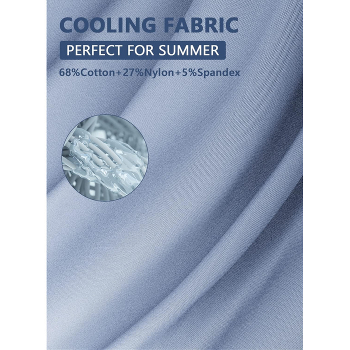 Подушка для читання INSEN, спинка для сидіння в ліжку, для читання, відпочинку, медсестер, дорослих, мам та дітей, для пресування живота в ліжку (охолоджуюча бавовна, блакитна, базова)