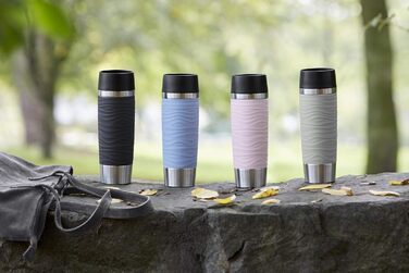 Термокружка EMSA Wave Design N2011900, 0,5 л, рожева, з клапаном, 6 годин гаряча/12 годин холодна