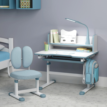 Комплект меблів Evo-Kids (стіл+стілець+полиця+лампа) BD-24 Blue (арт. BD-24 BL)