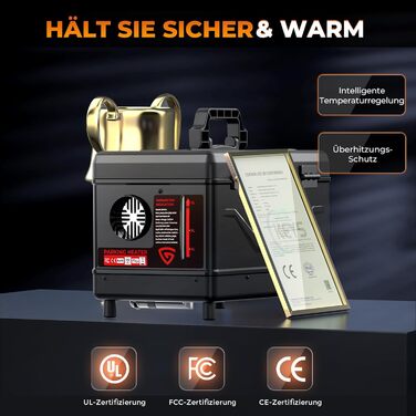 Дизельний автономний опалювач 8kW з пультом керування та додатком, 12V/24V для авто, RV, човнів, вантажівок, LCD-дисплеєм (в стилі ящику)