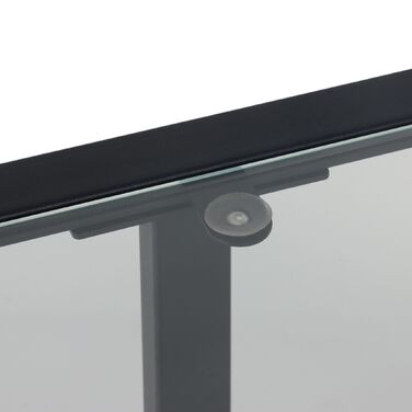 Столик-консоль Relaxdays з 3 скляними полицями