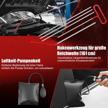 Набір інструментів Sundpey 379 предметів у кейсі з висувним ящиком, універсальний набір для дому та ремонту, червоний (132 предмети)