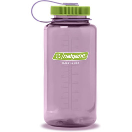 Пляшка для води Nalgene Sustain Tritan без вмісту бісфенолу А, виготовлена з 50 пластикових відходів, об'ємом 900 мл, з широкою шийкою (32 Унції, блакитно-сірого кольору)