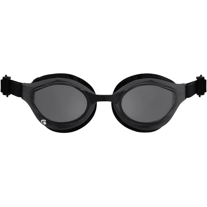 Окуляри для плавання arena Air-сміливі плавальні окуляри, окуляри для плавання унісекс для дорослих з великими лінзами, захист від ультрафіолету, технологія захисту від запотівання, повітряні ущільнення NS сірий
