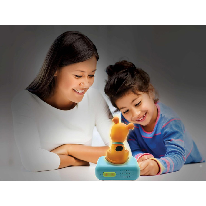 Дитячий ліхтарик-годинник Lexibook Disney Stitch RL800D1: Нічник з мелодіями, LCD-дисплей, рожевий