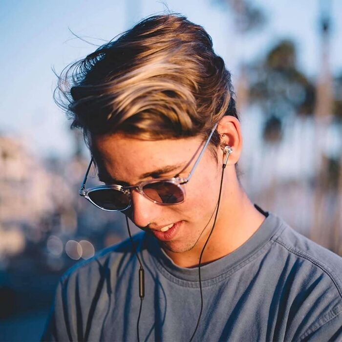 1MORE E1010 Quad-Driver навушники In-Ear Hi-Fi з мікрофоном та пультом керування, Hi-Res Audio, сумісні з iOS та Android (Triple Driver, срібні)