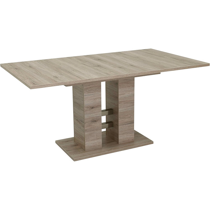 Тік Hela Helena: висувний стіл з синхронним витягом, 140-220x90 см, шпон дуба Сан Ремо