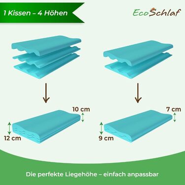 Ортопедична подушка для шиї Premium з ефектом пам'яті (Memory Foam) для сну на боці, ергономічна антихрапінкова подушка від болю в шиї, сіра