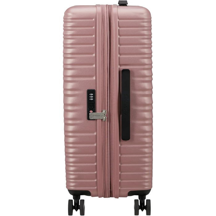 Набір валіз American Tourister Aerotech (3 шт.) - ручна поклажа, середній, великий, розширюваний, з TSA-замком, блакитний/рожевий (металік)