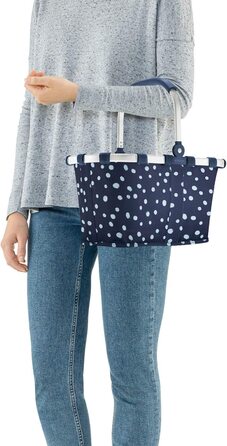 Дорожня сумка-переноска XS-міцна кошик для покупок з практичною внутрішньою кишенею-елегантний і водостійкий дизайн (плями темно-синього кольору)