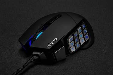 Клавіатура Corsair з мембранними клавішами, IP42 (захист від пилу та бризок), 6 макро-клавіш, сумісна з Elgato та iCUE, QWERTZ DE, для PC, Mac, Xbox, чорна