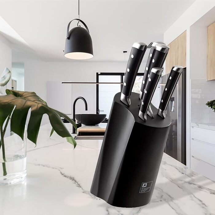 Набір кухонних ножів Sabatier Professional 5-ти предметний у блоці, чорний колір | Richardson Sheffield, преміум якість