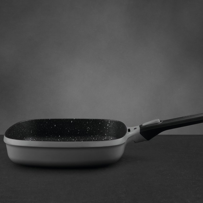 Сковорода-гриль з антипригарним покриттям BergHOFF STAY COOL, сірий, діам. 24 см, 2,3 л
