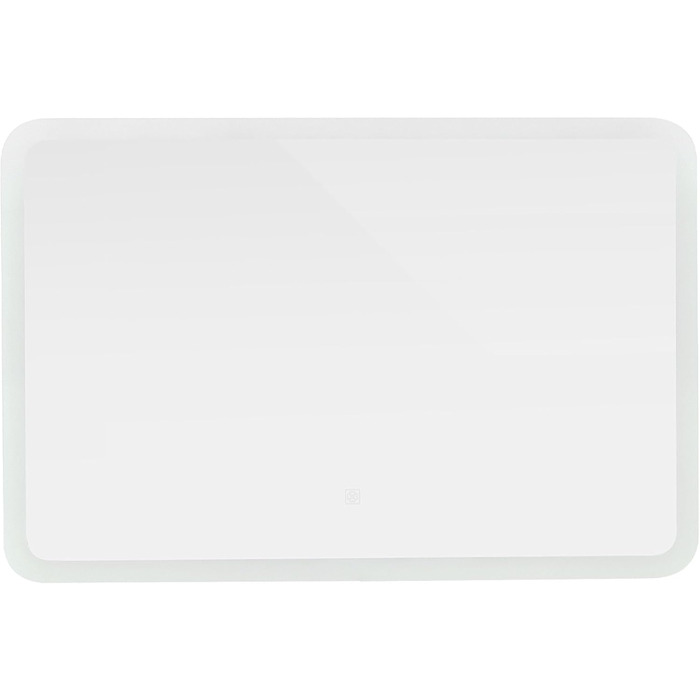 Дзеркало для ванної кімнати ML-Design з LED-підсвічуванням, 90 x 60 см, білий колір, сенсорне керування