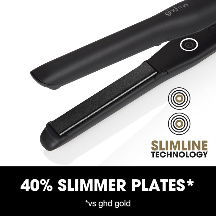 Випрямляч для волосся ghd Mini - Slim Plate, чорний, для короткого волосся та чубів
