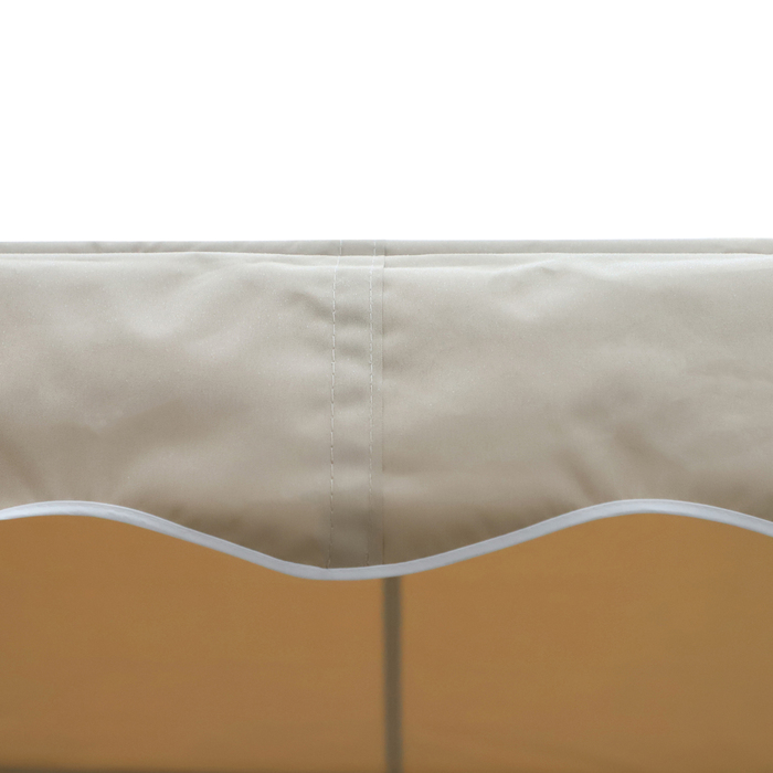 Маркіза Standmarkise Markise 4,5 x 3,4 м для тераси, сад, з відкидним механізмом та ручним приводом, колір кремовий, алюміній, метал.