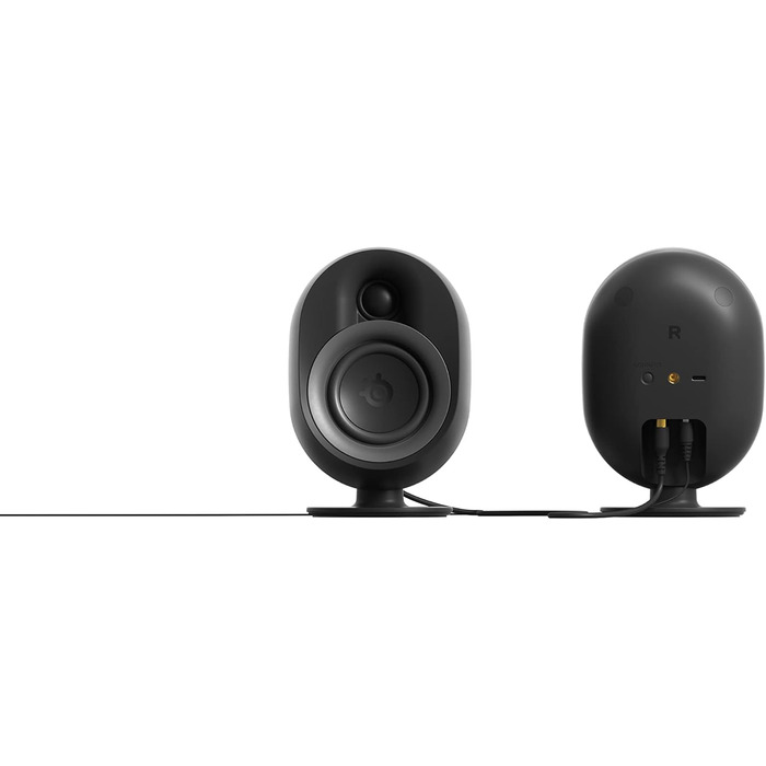 SteelSeries Arena 7 - 2.1-канавна акустика для геймінгу, RGB, USB, Aux, Bluetooth, чорний