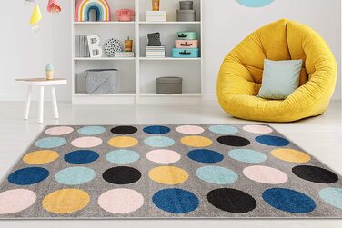 Килими Carpeto, килим для дитячої кімнати для хлопчиків і дівчаток-дитячий килим для ігрової кімнати для підлітків-багато кольорів і розмірів, пастельні тони (180 х 260 см, різнокольорові)